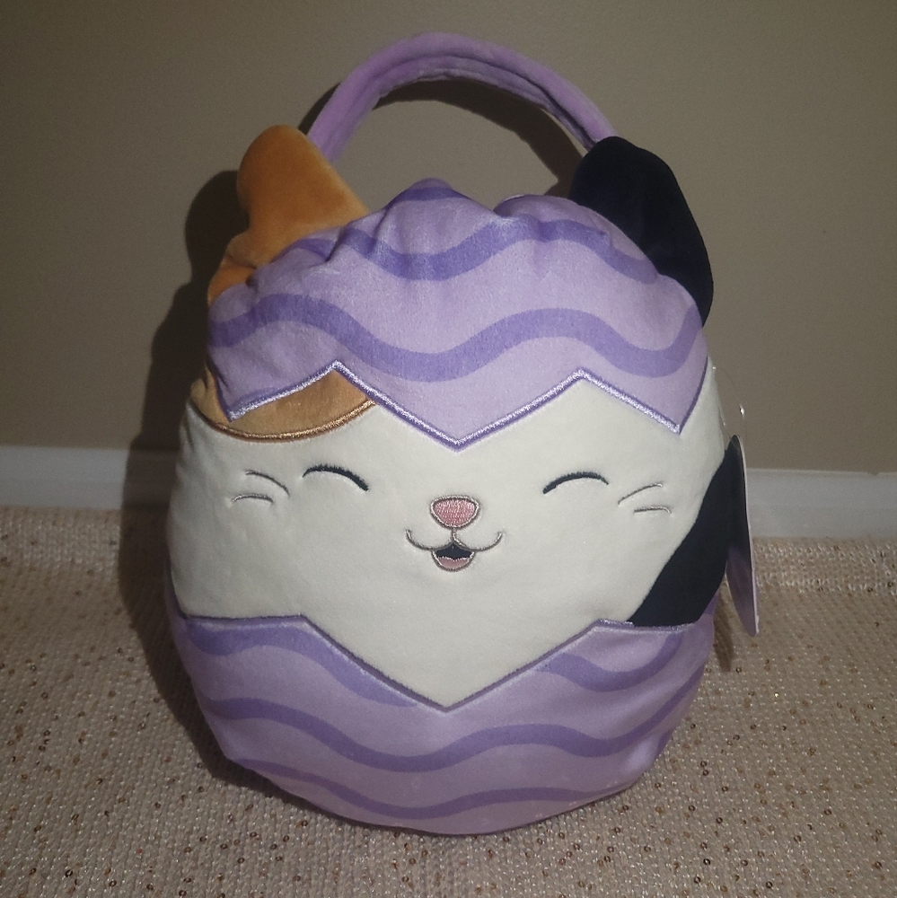 Cam The Cat Easter Egg Basket Squishmallow 12"
